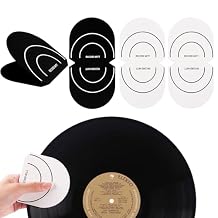 Rockhouse Record Mitt - 4 Pack Anti Static Vinyl Record Gripper LP Handler Cleaner Protector Care Tool Accessories for Vinyl Collectors Dust & Fingerprint Remover (Black+White)