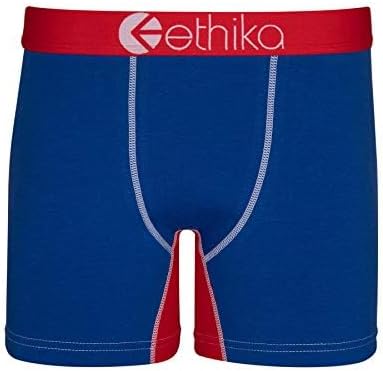 Ethika Men's Mid Boxer Brief, All Star - Contrast
