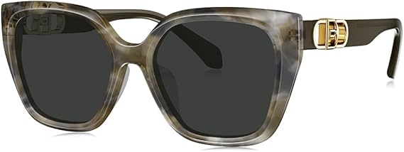 BOLON Women Lady Elegant Cat Eye Polarized Universal Fit UV400 Sunglasses