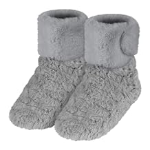 Microwavable Feet Booties for Discomfort Reduction, Heating Foot Warmer for Reduce Aching, Microwave Heating Pad for Foot, Microwavable Feet Warmers for Cold Winter, Microwave Boots for Elderly, L