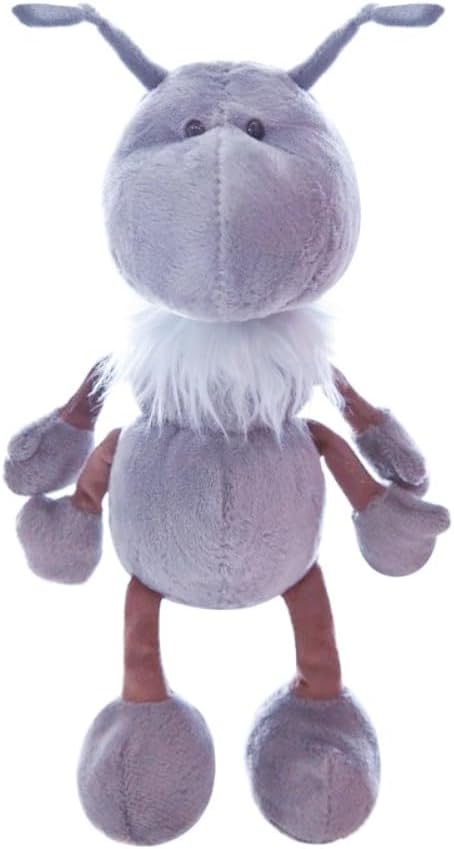 13.7 inch Ant Plush with Scarf Stuffed Animal Soft Plush Toy,Ants Plush Doll,for Birthday Party Gifts Home Decorations (Grey)