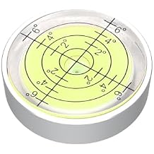 1.3X0.34 Small Bubble Level for RV Level Bullseye Circular Level (Silver)