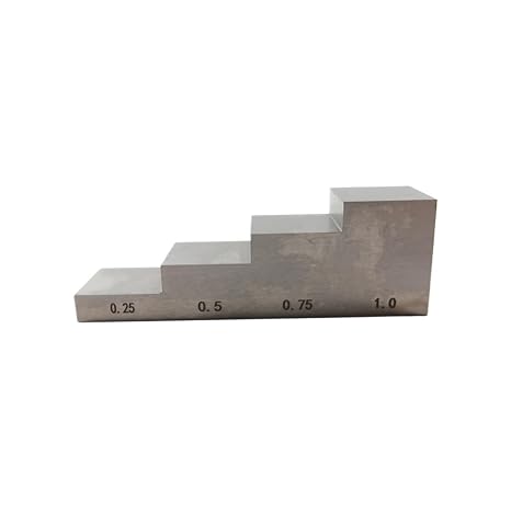 Thickness Calibration Block 4 step Calibration Block& test block 0.25''-0.5''-0.75''-1'' 304 stainless steel block