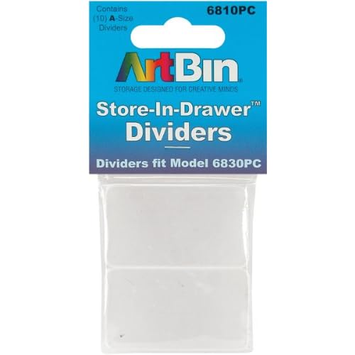 ArtBin 6810PC Divider 10-Pack for ArtBin 6830PC Store In Drawer Cabinet, Organizer Accessory, Pack of 10