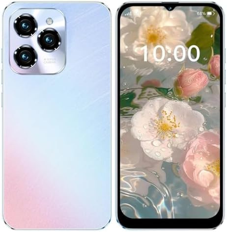 HOT 40 Pro Unlocked Phone, Mobile Phones, 5G Cell Phone 4GB128GB Smartphone Android 13.0, 6.8 Inch FHD Display 120Hz 64MP Camera, 6800mAh Battery Blue