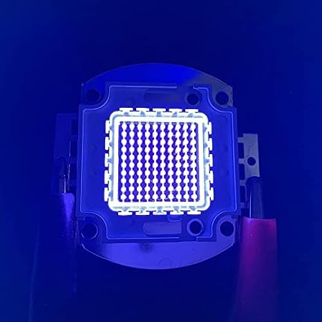 100W High Power Light UV Purple LED 365nm 375nm 385nm 395nm 400nm 415nm Ultraviolet Bulbs Lamp Chips (405-410nm)