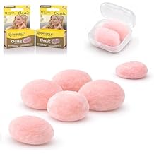 Ohropax Reusable Wax/Cotton Ear Plugs (24 Plugs Total)(1 Clear Carrying Case) - Ear Plugs for Sleeping Noise Cancelling, Swimming, Shooting Ear Protection, and a snoring Solution.