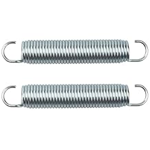 5-1/2 Inch 9625 Mechanical Extension Springs with Hook Ends, Rocking Horse Springs, Rocking Horse Spring Loaded, for Appliances, Automotive, Marine Vessels, Toys, Tools, Machinery, 2 Pack