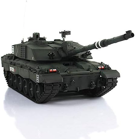 Henglong 1/16 Dark Green 7.0 Challenger II RC Tank 3908 Metal Tracks W/Rubbers for Hobby BB Shooting Airsoft Tank that Shoot
