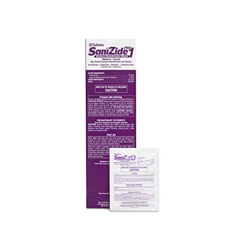 Safetec SaniZide Pro 1 Surface Disinfectant Wipes in 50ct Box 6Case