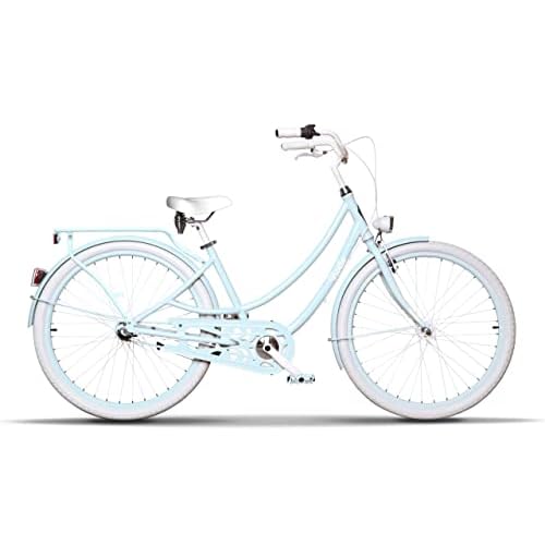 Donatella Beach Cruiser for Women Complete Bike | SHIMANO NEXUS 3-Speed or 7-Speed, Italian saddle, Aluminium Lightweight Frame, Coaster Brake, Lights, 28 Kenda Tires, | Adult Bicycle for City
