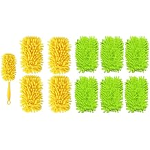 4+6 Reusable Duster Refill Compatible with Swiffer Hand Duster - 360 Heavy Duty Dusters Refills - Microfiber Ceiling Fan Duster for Swiffer Dusters Extended Handle(Handle is Not Included)