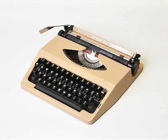 Alte tragbare Schreibmaschine mechanische englische Schreibmaschine aus Metall nostalgische Retro Schreibmaschine Klassische Textverarbeitung geeignet für Schriftsteller Sammler