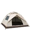 One-touch Pop-up Tent, One-Touch Tent, For 3 - 4 People, Camping Equipment, Double Layer, Freestanding, Breathable, Windproof, Waterproof, UV Protection, Lightweight, Compact, For Outdoor Activities,