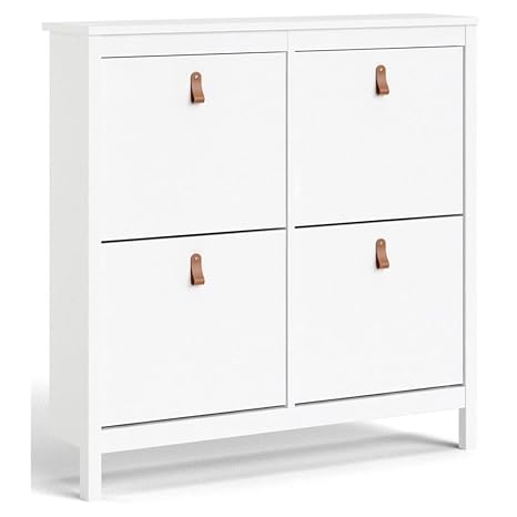 Tvilum Madrid 4 Drawer Shoe Cabinet, White