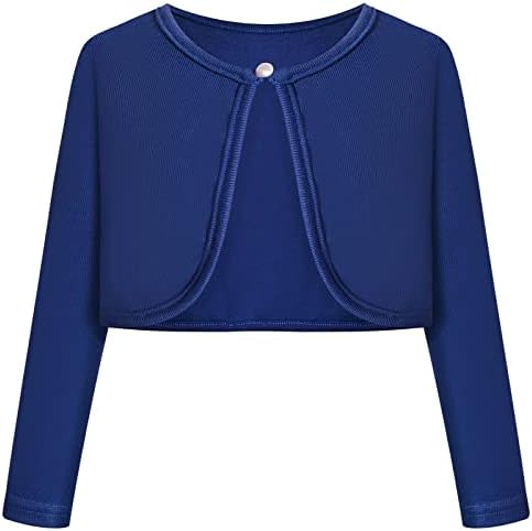 Bonny Billy Girls' Long Sleeve Knit Bolero Cardigans Jacket Cover Up Sweater