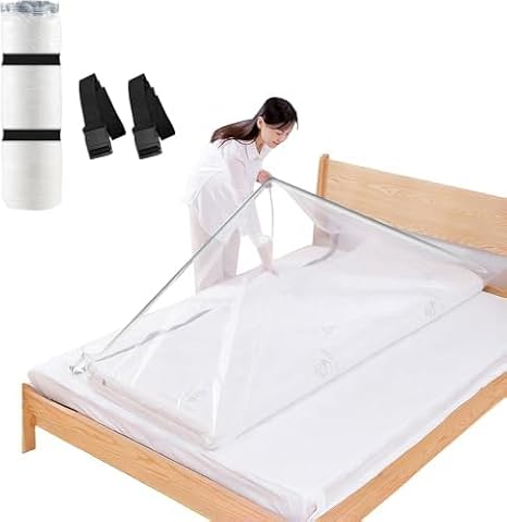 Vacuum Storage Bags, Extra Large Mattress Vacuum Bag for Duvets, Blankets & Clothes, Waterproof Reusable Vacuum Seal Bags for Moving (240x120cm)