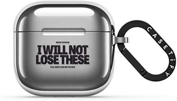 CASETiFY Mirror Case for AirPods 4/5 - Silver