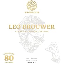 KNOBLOCH STRINGS - Spanish Guitar Strings | 500LB Leo Brouwer | High Voltage 34.5 | Bright Bass and Soft Trebles | Natural and Sensual Sound | Flamenco and Classical String Set