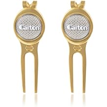 CAITON 2 Pcs Golf Divot Repair Tool and Ball Marker, A Unique and Multi-Functional Golf Accessory Sleek Ergonomic Design for Men Golfers