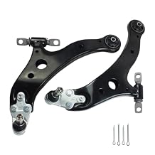 2pcs Front Lower Control Arm w/Ball Joint Suspension Kit for 2002-2006 Toyota Camry, for 2004-2012 Toyota Avalon Highlander Solara, 2002-2009 ES300 ES330 ES350 RX330 RX350, Left Right K620333 K620334
