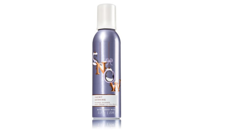 Bath & Body Works Snowy Morning Whipped Shimmer Body Cream 5.3 oz