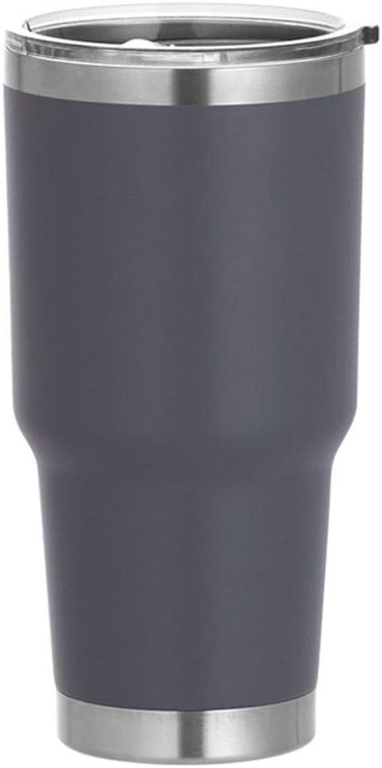 30 oz Stainless Steel Tumbler, Double Wall Insulated Travel Mug with Lid (Gray)