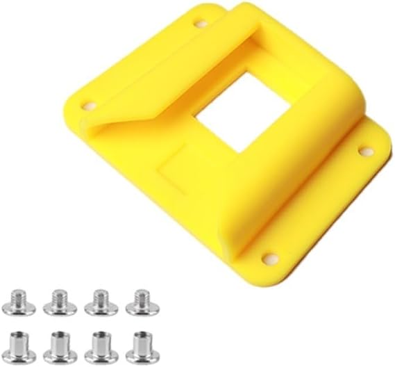 Folding Bike Front Rack Mount Adapter With Screws Designed To Fit For Brompton Front Carrier Blocks Lightweight Material(Yellow)