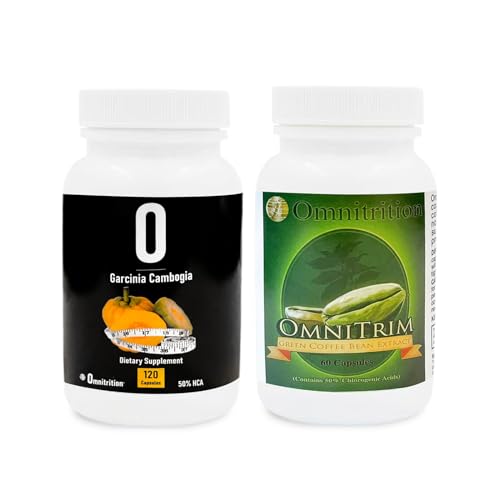 Omnitrition Supplements Kit: Green Coffee Bean Extract 60 Capsules and Garcinia Cambogia 120 Veggie Capsules | Antioxidant-Rich for Vitality | Pure Formula, No Additives