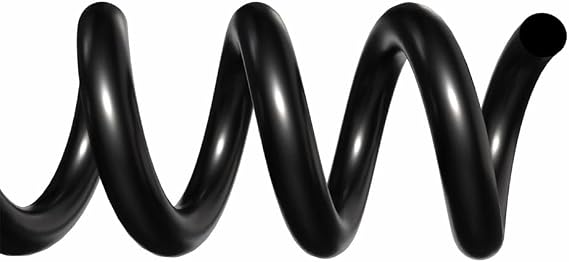 13mm (1/2 in.) Spiral Binding Coils for Reports, Presentations and Proposals | 4:1 Pitch | 12 in. Length | Black | 105 Sheets Binding Capacity | 100 Pack