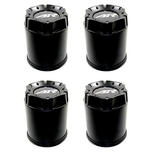 4 American Racing Black Center Caps 56L VNA69 AR23 AR767 AR901 AR910 AR969 AX181 AX198 AX199 XD300 XD301 AR923 AR172 VN69 AR62 AR61
