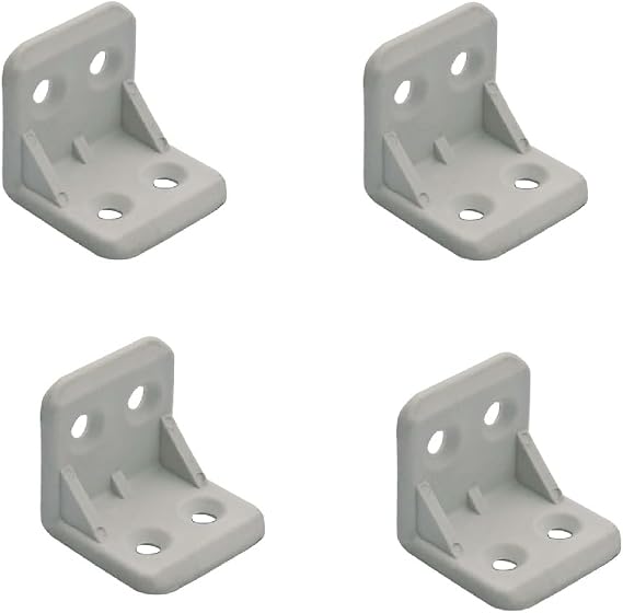 Furniture Rack Plastic L Angle Gray 50 Pieces Connection Cabinet Furniture Arrangement Apparatus Colorful