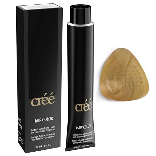 Cree Professional 10.03 Extra Light Golden Blond - Permanent Hair Color - Long Lasting, Rich Vibrant - Gray Coverage 100ml - 3.4 fl.oz.