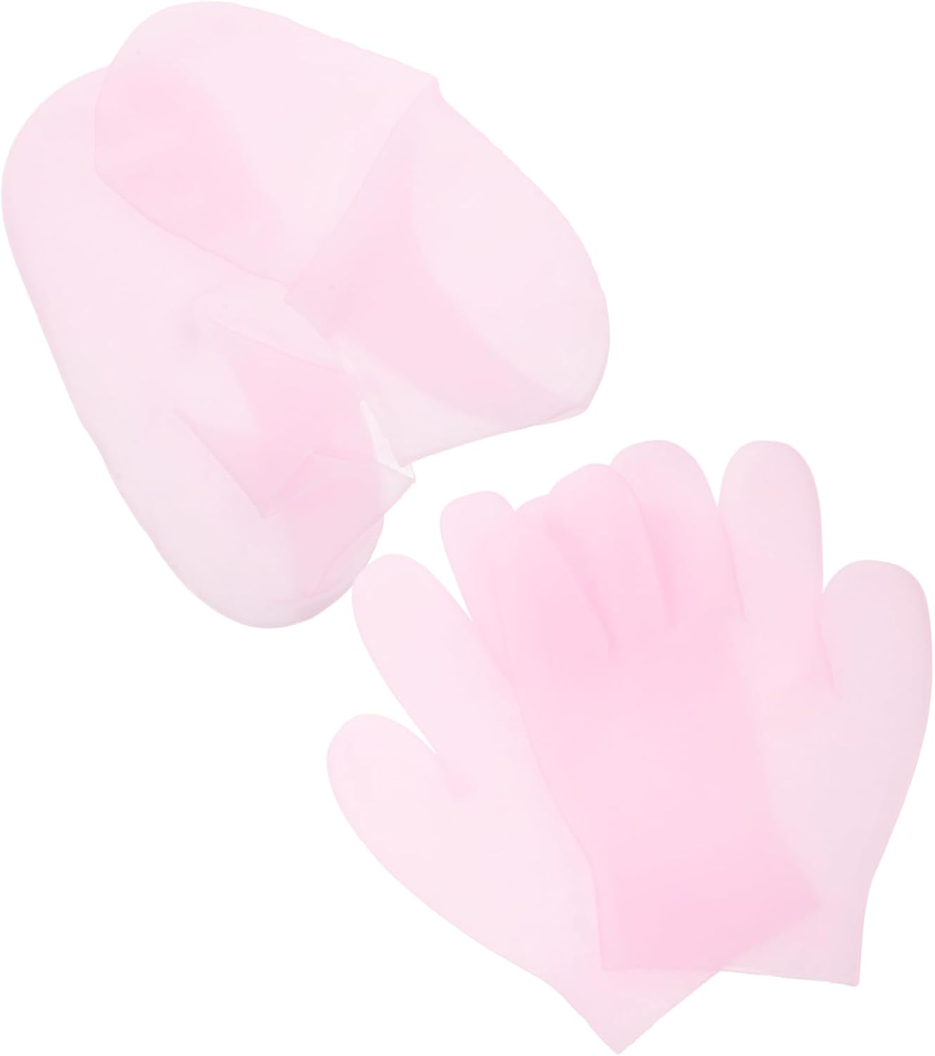 2 Pairs Hand Gloves Moisturizing Heel Socks Hand Treatment Gloves Moisturizing Foot Moisturizing Spasa Socks Overnight Moisturizing Gloves Foot Moisturizing Socks for Hands and Feet