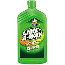 Lime-A-Way Hard Water Stain Remover Liquid, Removes Lime, Calcium & Rust in Seconds, Bathroom Cleaner, 28 fl oz
