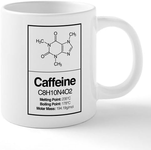 CafePress Caffeine Molecule 20 Oz Ceramic Mega Mug 20 oz Ceramic Coffee Mega Mug