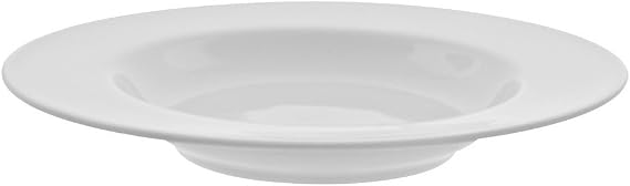 10 Strawberry Street Royal White 12"/ 14 Oz Rim Soup Bowl, Set of 6, White