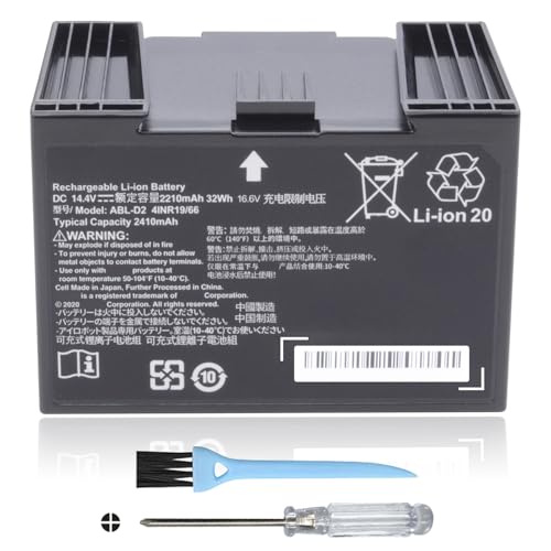 for iRobot Roomba j7 i8 i7 i7 i6 i4 i3 e5 e6 Series, j7 j7 j7550 i8 i8 i8550 i7550 i7158 i4 i4 i4150, Replacement Lithium Ion Battery ABL-D2A for Roomba Combo j5 i5 j7 j9Series ABL-D2 14.4V 32Wh