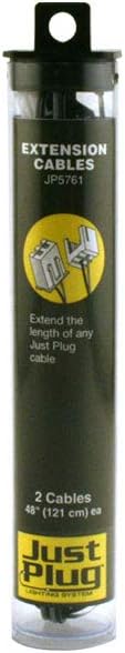 Woodland Scenics JP5761 Just Plug(TM) Lighting System, 48 Extension Cables (2) by Woodland Scenics