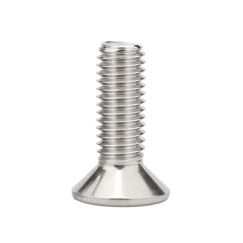 5 pcs M6 M8 Length 10-100mm Hex Socket Countersunk Head Screw 304 Stainless Steel Color: 70mm, Size: M6-5pcs