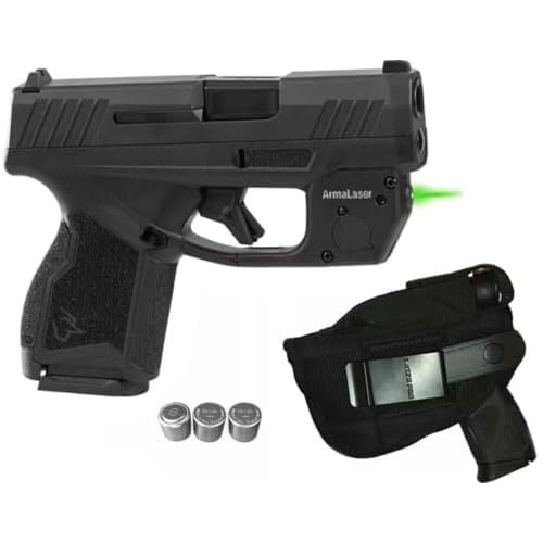 Green Laser Kit for Taurus GX4, GX4 XL, and XL Toro T.O.R.O with Touch-Activated, ArmaLaser TR41GS  TR41-G  TR41G, LASERPRO Tactical Holster & 2 Extra Batteries Does NOT fit GX4 Carry with Rail
