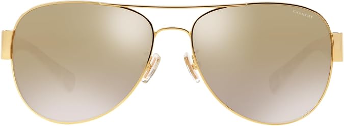 Coach womens Hc7059 Aviator Sunglasses