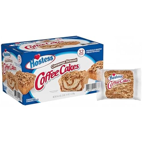 BUY THE CRAVE Hostess Cinnamon Streusel Coffee Cake 1.44 oz, 32 pk.