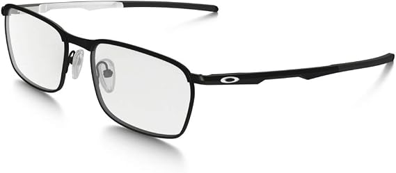 Oakley Rx Eyewear Men's Ox3186 Conductor Satin Black / White Frame Metal Eyeglasses, 52mm