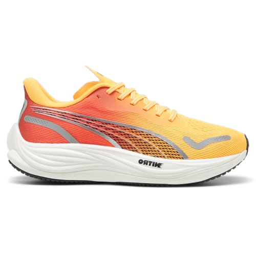 PUMA Mens Velocity Nitro 3 Fade, Sun StreamSunset GlowWhite, 8 M US