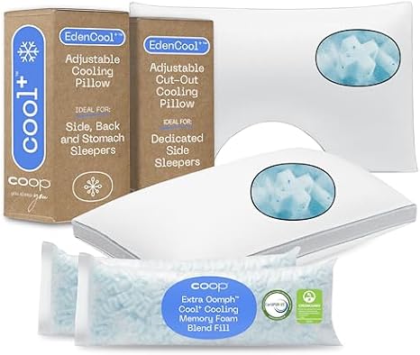 Coop Home Goods Cool+ Cut-Out Pillow and Cool+ Pillow King Bundle