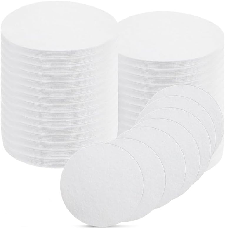 100 Sheets Microwave Kiln Papers 4.7 Inch Round Ceramic Fiber Paper Insulation Ceramic Fiber Blanket Hot Melt Kiln Shelf Paper for Glass Fusing DIY Crafts Supplies