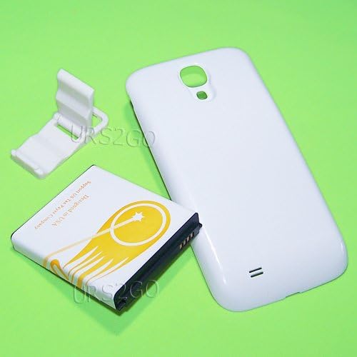 8600mAh Replacement Extended Double Layer Battery Thicker Back Cover Folding Bracket Compatible with Samsung Galaxy S4 I9500 SCH-I337 Cellphone