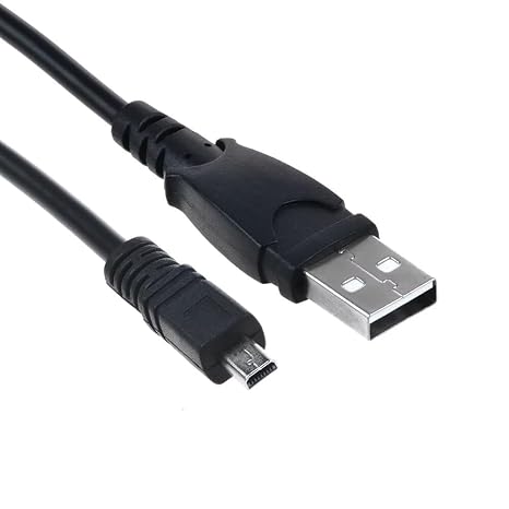 USB Charger PC Charging Data Sync Cable Cord Compatible with Sony Cybershot DSC-W830 Camera