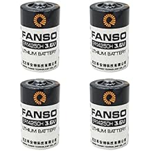 (4Pack ER14250 1/2AA 3.6V 1200mAh Lithium Battery for Dogwatch R9, R12 Receiver Collar,Baby Movement Monitor(Non-Rechargeable)